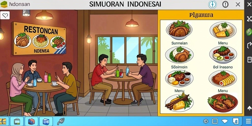 Tampilan karakter utama saat menjelajah.