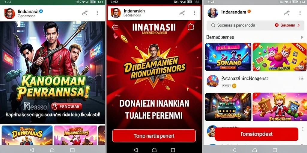 Tampilan awal yang atraktif dan mudah dinavigasi.