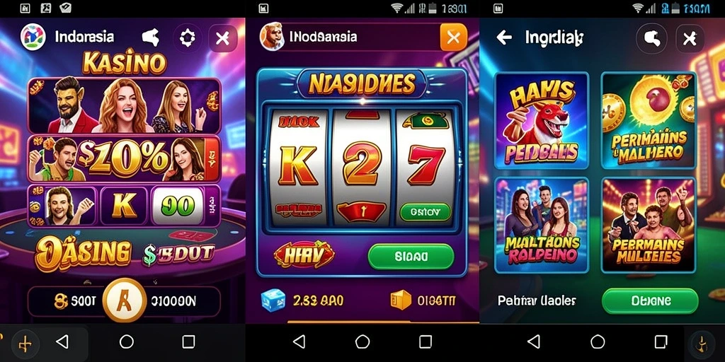 Screenshot menunjukkan antarmuka menarik saat memutar gulungan.