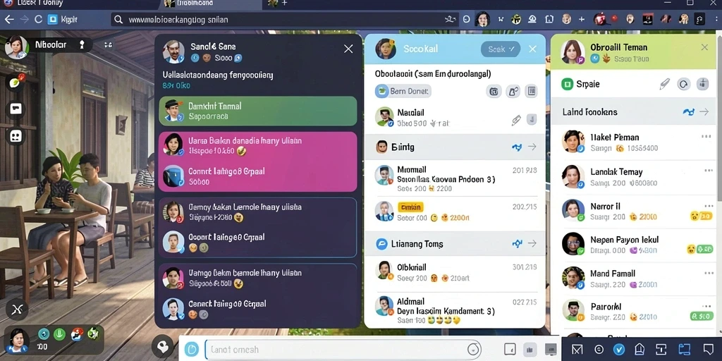 Tampilan antarmuka permainan yang menarik dan user-friendly.