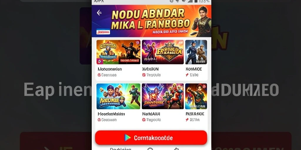 Tampilan awal yang menarik dengan grafis memukau.