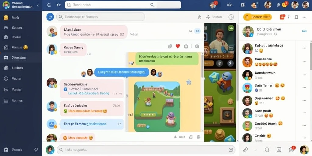 Tampilan layar permainan dengan desain modern.