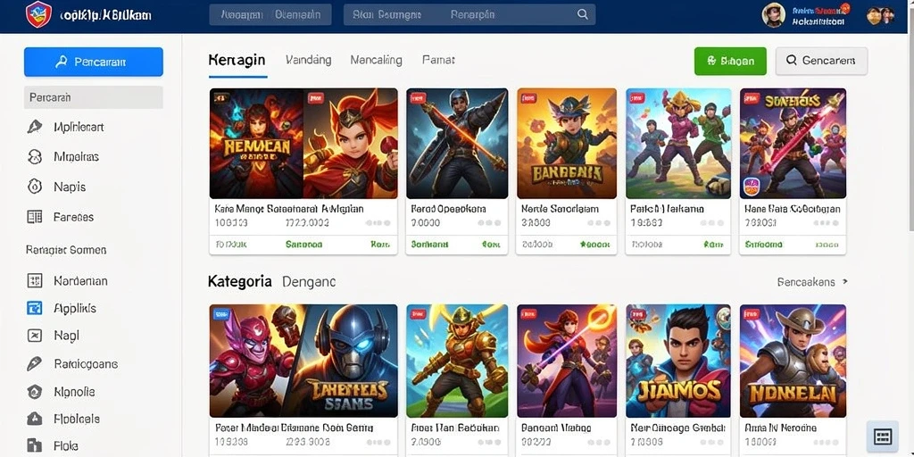 Tampilan awal game yang menarik.