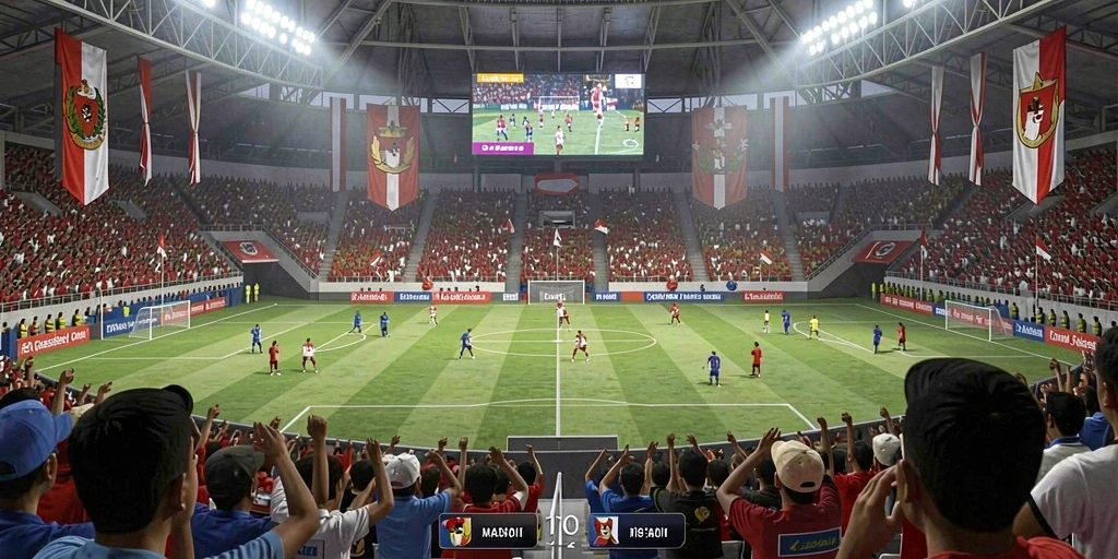 Screenshot menampilkan karakter utama yang siap bertarung.